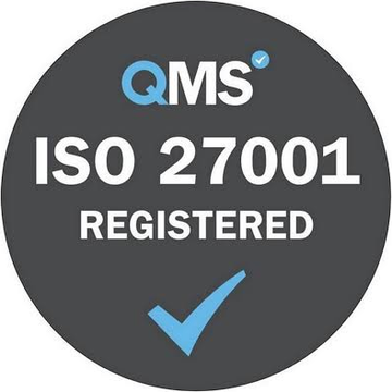 ISO 27001 registered ISO 27001 registered